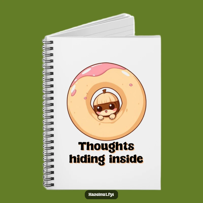 Funny Hazelnut Doughnut Notebook: Jot Down Sweet Ideas & Plans!
