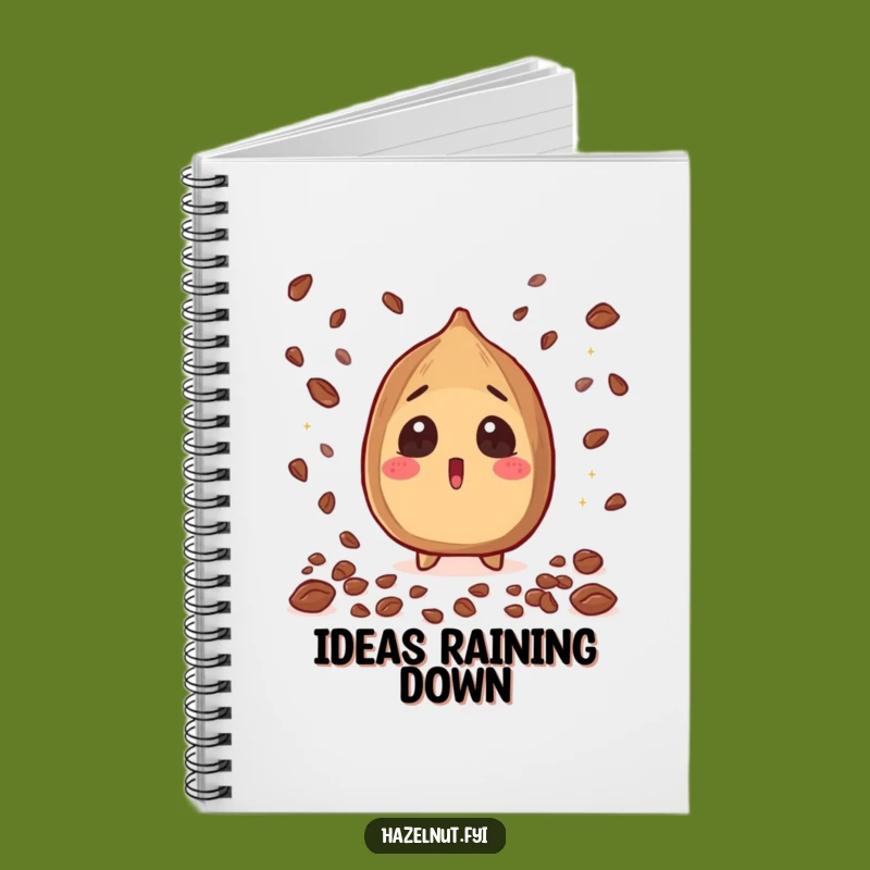 Funny Hazelnut Notebook: Surprised Cacao Nibs Shower Journal Funny Gift