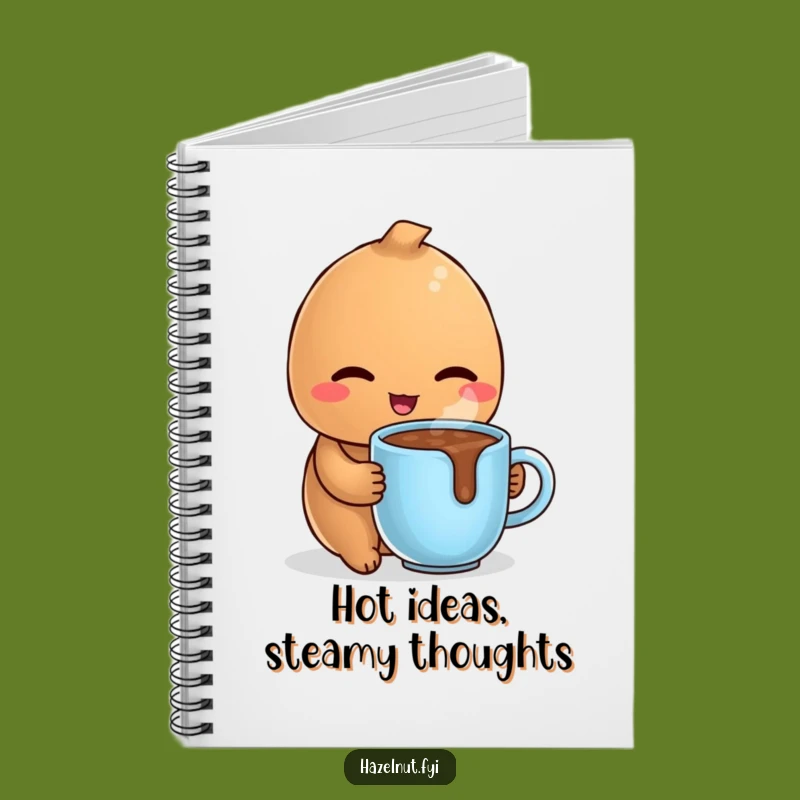 Funny Winking Hazelnut Notebook: Hot Chocolate Lover, Cozy Notes, Perfect Gift
