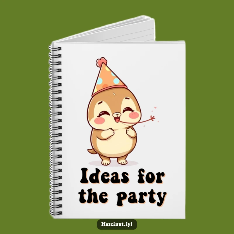 Funny Party Hazelnut Notebook: Jot Down Your Festive Ideas