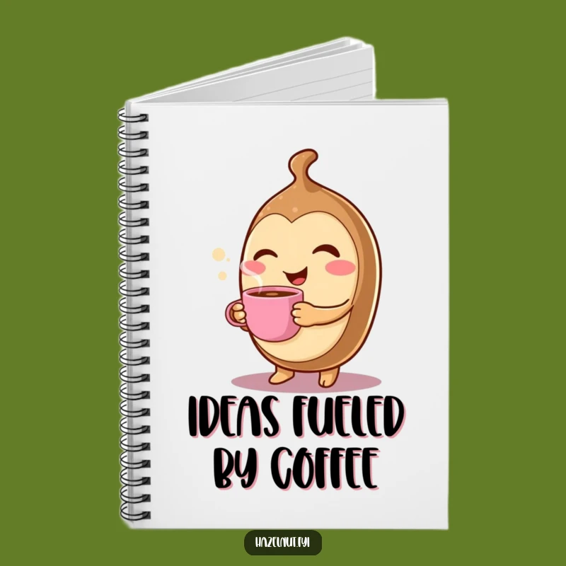 Funny Winking Hazelnut Notebook - Cheerful Morning Journal Gift
