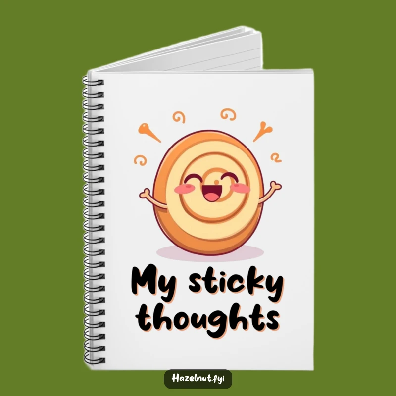 Funny Cinnamon Roll Joy Notebook: Excited Swirls Journal, A Sweet Funny Gift Idea
