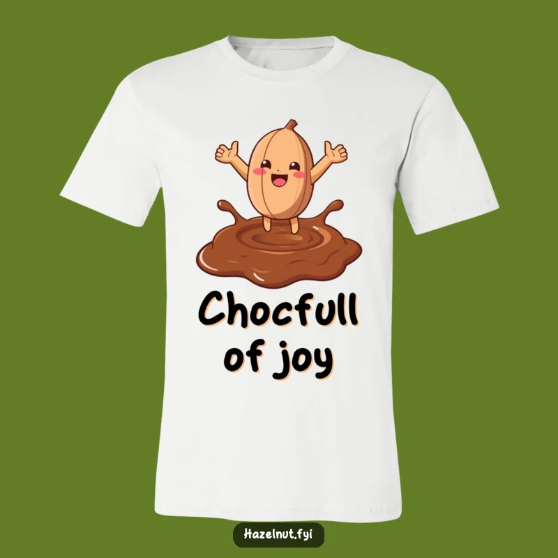 Funny Hazelnut Chocolate Leap T-Shirt: Wear Your Love for Sweetness