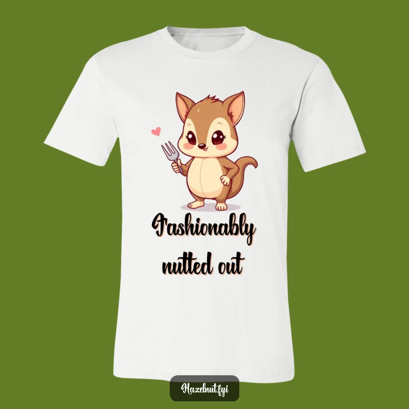 Funny Hazelnut Fashion T-Shirt: Chic Style Meets Foodie Fun!