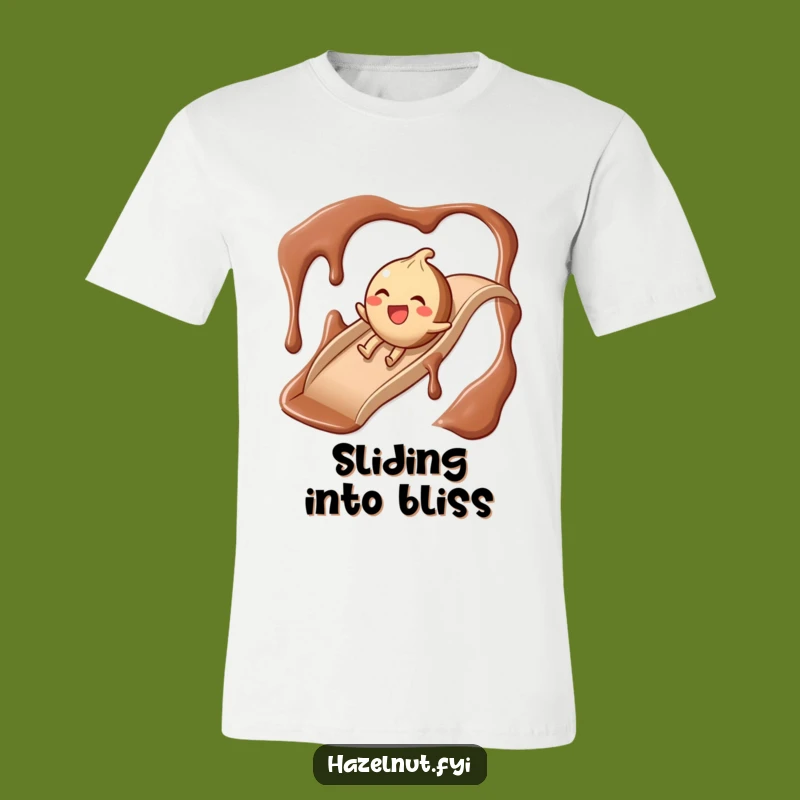 Funny Chocolate Slide Hazelnut T-Shirt: Wear Your Sweetest Laughs with This Design