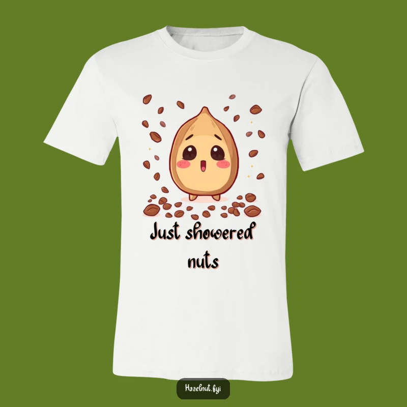 Funny Surprised Hazelnut Tee: Delicious Cacao Nibs Shower Funny Gift Shirt