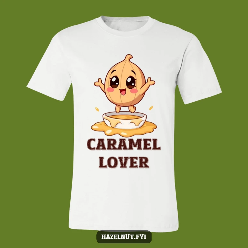 Hazelnut Caramel Leap T-Shirt: A Funny, Sweet Adventure Tee for Everyone