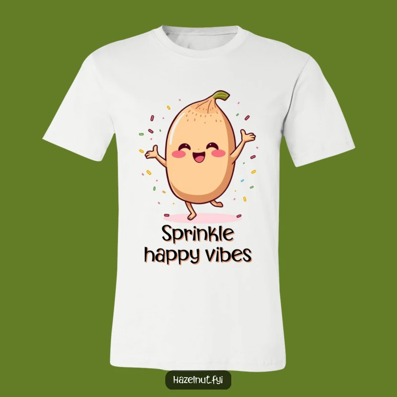 Funny Joyful Hazelnut Dance T-Shirt: Celebrate with Sprinkles