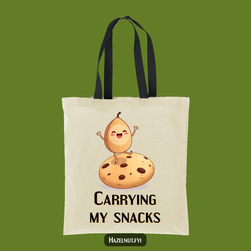 Funny Hazelnut Dance Tote Bag: Carry Your Sweets and Happy Moves