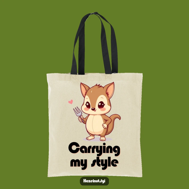 Funny Hazelnut Fashion Tote Bag: Carry Your Style & Essentials!