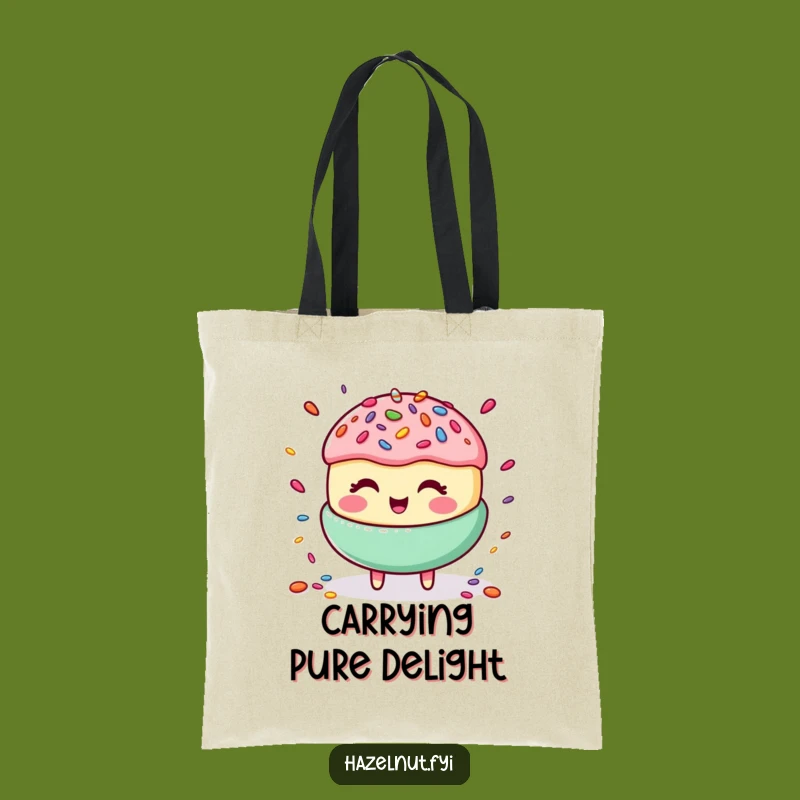 Funny Macaroon Juggling Tote Bag: Sweet Giggles, Practical & Hilarious Accessory