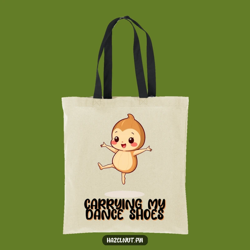 Funny Hazelnut Ballet Tote Bag - Carry Your Moves with Joy - Great Gift