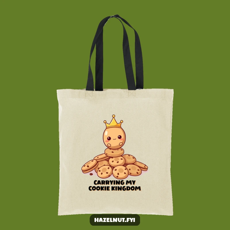 Funny Hazelnut Cookie King Tote Bag - Carry Your Laughs in Style, Funny Gift