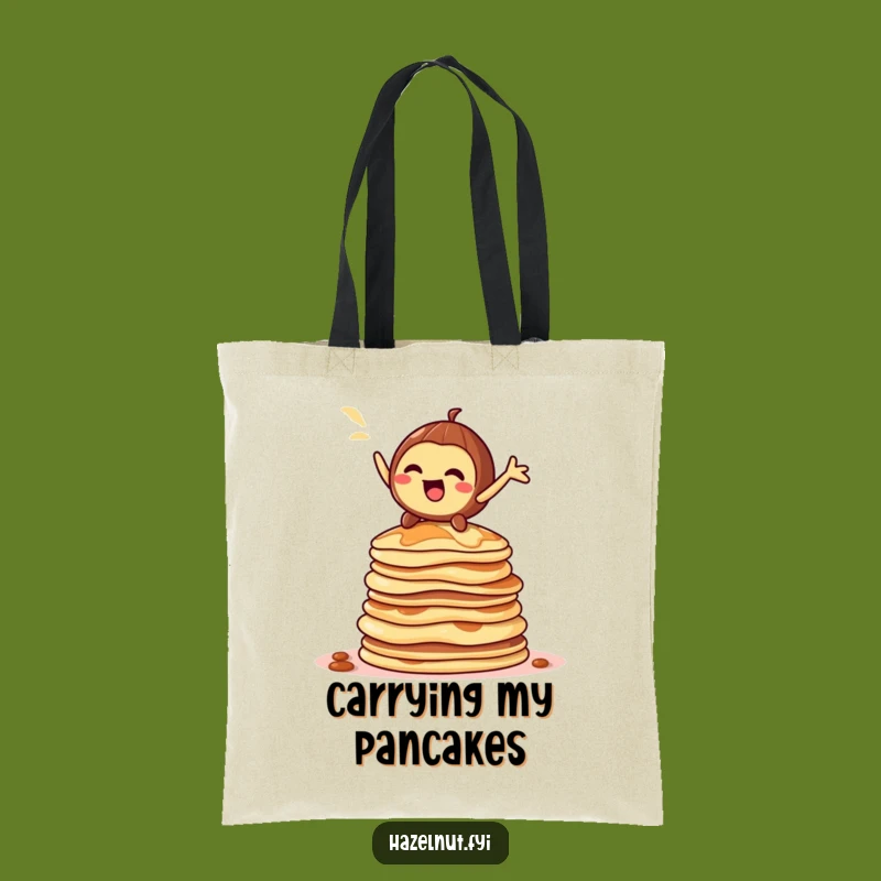 Funny Hazelnut Pancake Tote: Carry Your Grandeur with Style