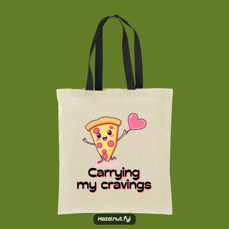 Funny Pizza Tote Bag: Silly Food For A Stylish Hilarious Gift