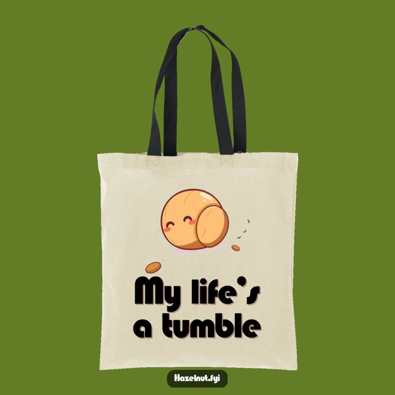 Funny Rolling Hazelnut Tote Bag - Carry Your Giggles Gift