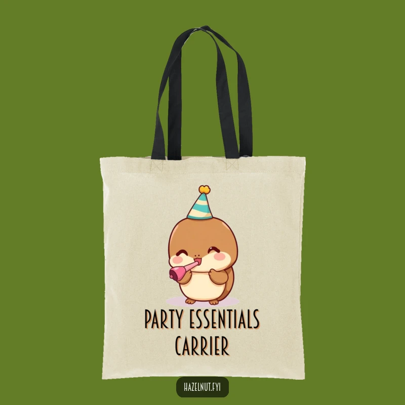 Funny Party Hazelnut Tote Bag: Carry Your Celebration Supplies